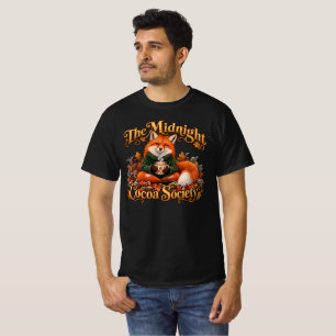 Midnight Cocoa Society Cozy Orange Fox T-Shirt