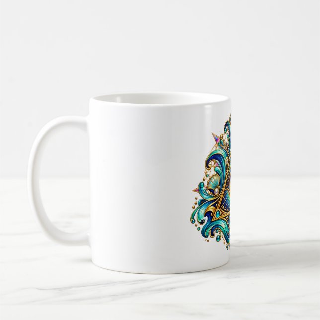 Midnight Compass Eye Coffee Mug (Left)
