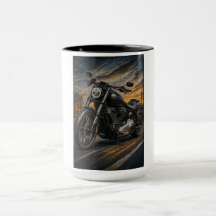 Midnight Cruiser Mosaic Art Mug
