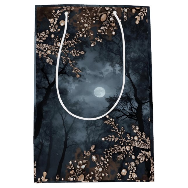 Midnight Crystal  Medium Gift Bag (Front)