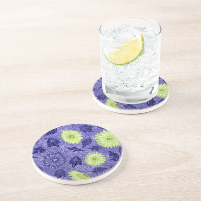 Midnight Daisy Garden Coaster (Side)
