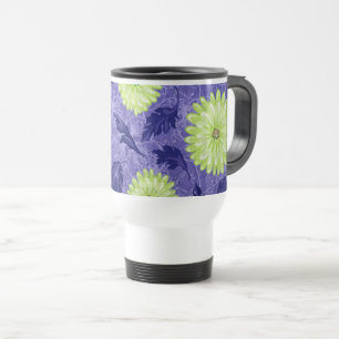 Midnight Daisy Garden Travel Mug