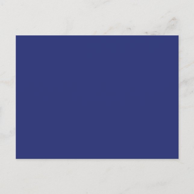 Midnight Dark Blue Personalised Navy Background Postcard (Front)