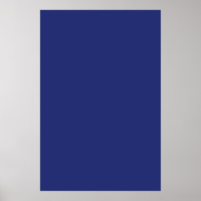 Midnight Dark Blue Personalised Navy Background Poster (Front)