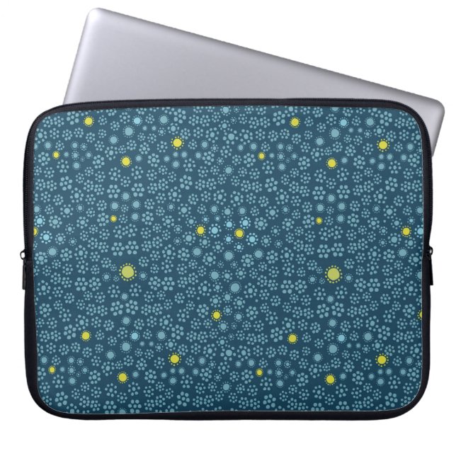 Midnight Ditsy Florals Laptop Sleeve (Front)