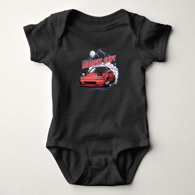 Midnight Drift Baby Bodysuit (Front)