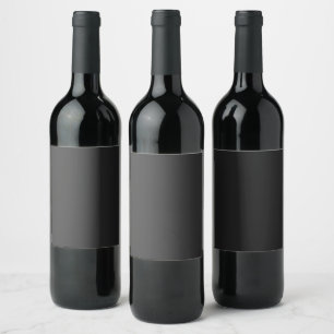 Midnight Elegance Bridal Shower Wine Label