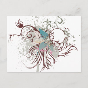 midnight elegance vector postcard