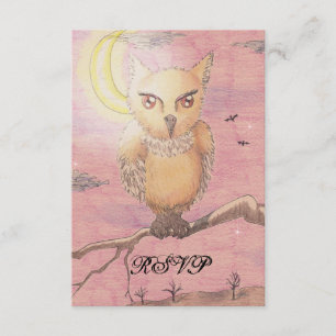 Midnight Eyes Cute Owl RSVP Goth Gothic