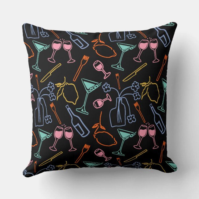 Midnight Feast Cushion (Back)