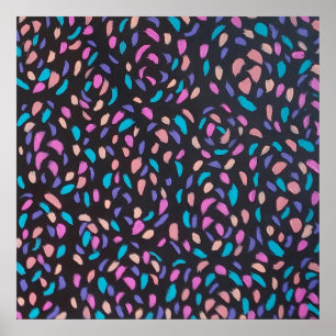 Midnight Flight Colourful Print 
