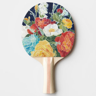 Midnight Florals I Ping Pong Paddle