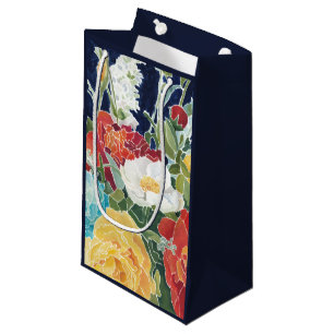 Midnight Florals I Small Gift Bag