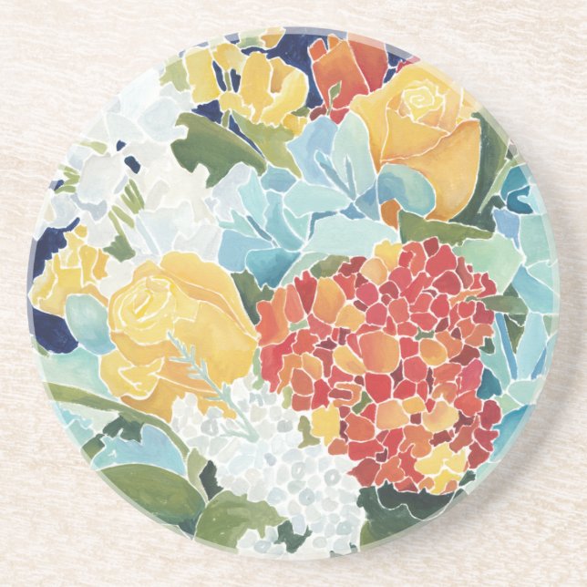 Midnight Florals II Coaster (Front)