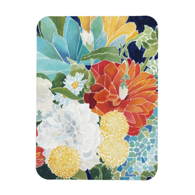 Midnight Florals III Magnet (Vertical)