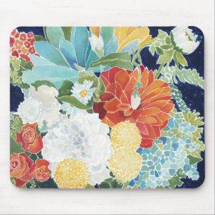 Midnight Florals III Mouse Pad