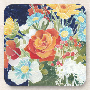 Midnight Florals IV Coaster
