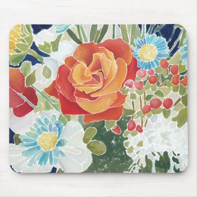 Midnight Florals IV Mouse Pad (Front)