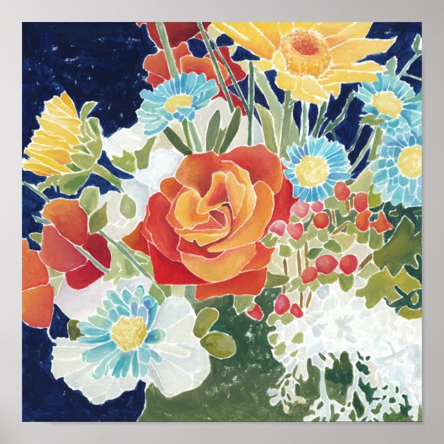 Midnight Florals IV Poster (Front)