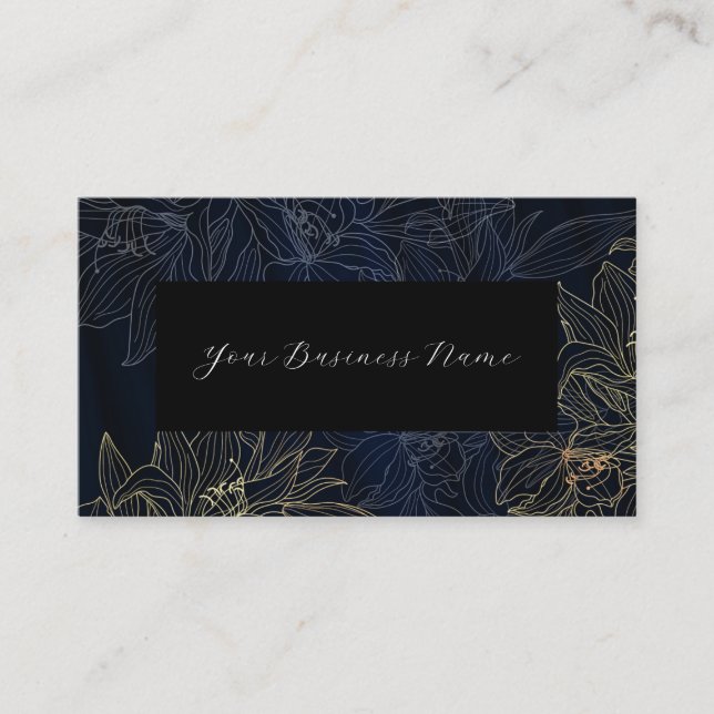 Midnight Flower Business Card (Front)