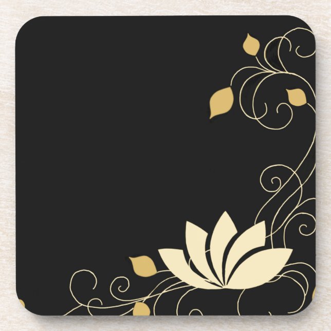 Midnight Flower Coaster (Front)