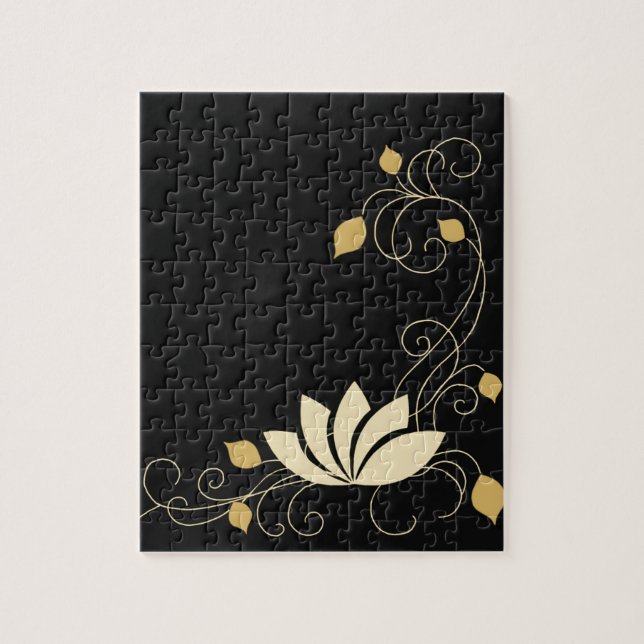 Midnight Flower Jigsaw Puzzle (Vertical)