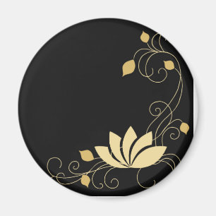Midnight Flower Magnet