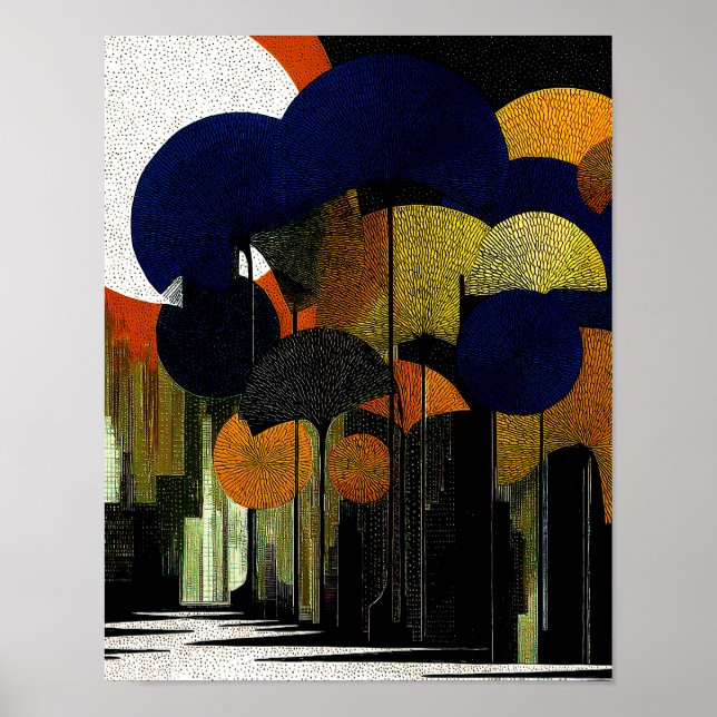 Midnight Forest #16 - 4x5 Digital Download Poster (Front)