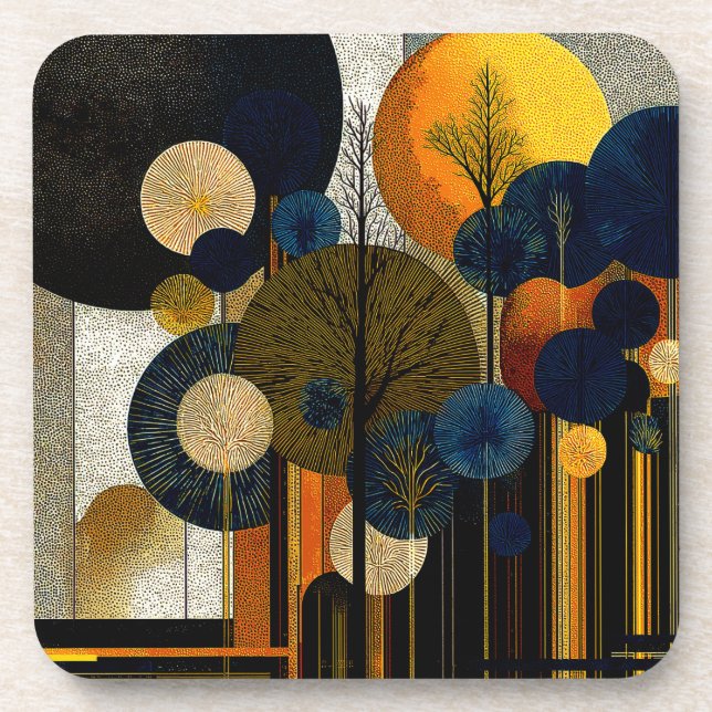 Midnight Forest on the Planet Mercury #1      Coaster (Front)