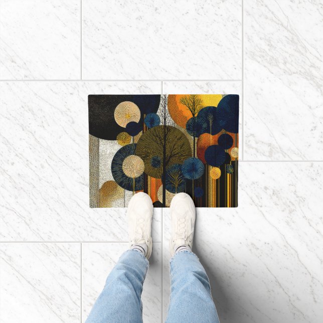 Midnight Forest on the Planet Mercury #1      Doormat (Indoor)