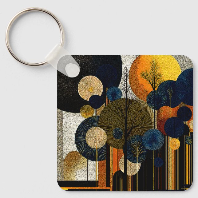 Midnight Forest on the Planet Mercury #1      Key Ring (Front)