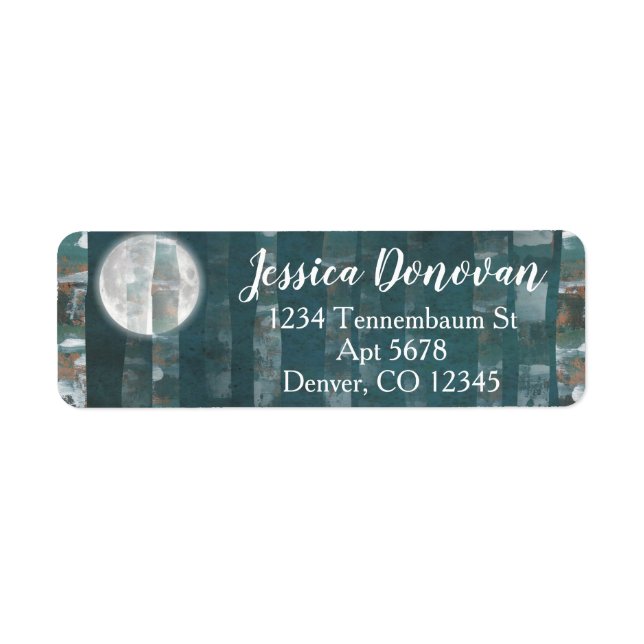 Midnight Forest Return Address Labels (Front)