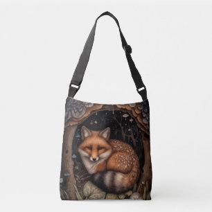 Midnight Fox Crossbody Tote