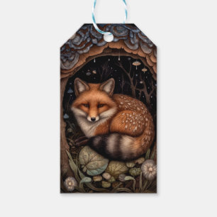 Midnight Fox Gift Tag