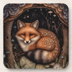 Midnight Fox Hard Coaster