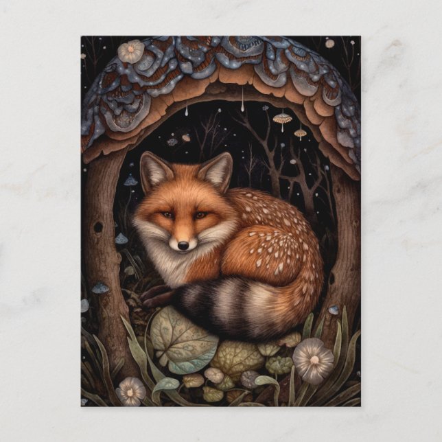 Midnight Fox Postcard (Front)
