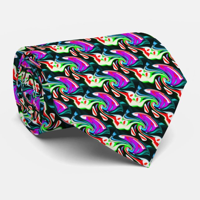 Midnight galaxies tie (Rolled)