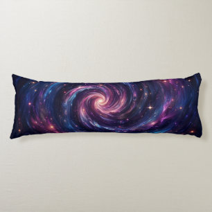 Midnight Galaxy Swirl – Deep Purples & Blues Body Cushion