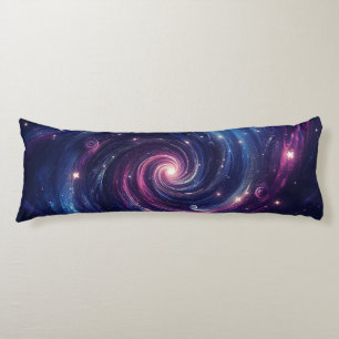 Midnight Galaxy Swirl – Deep Purples & Blues Body Cushion