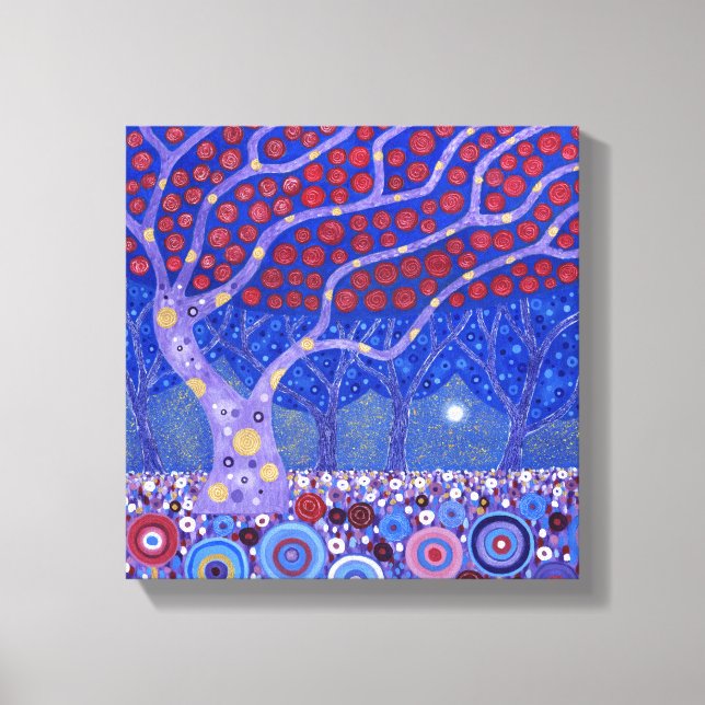 Midnight Garden 2010 Canvas Print (Front)