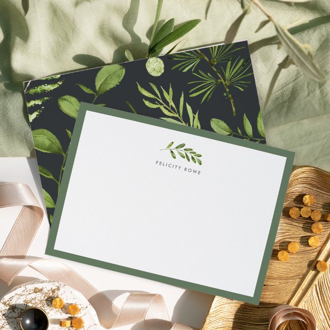 Midnight Garden | Business Stationery Flat Card (Creator Uploaded)