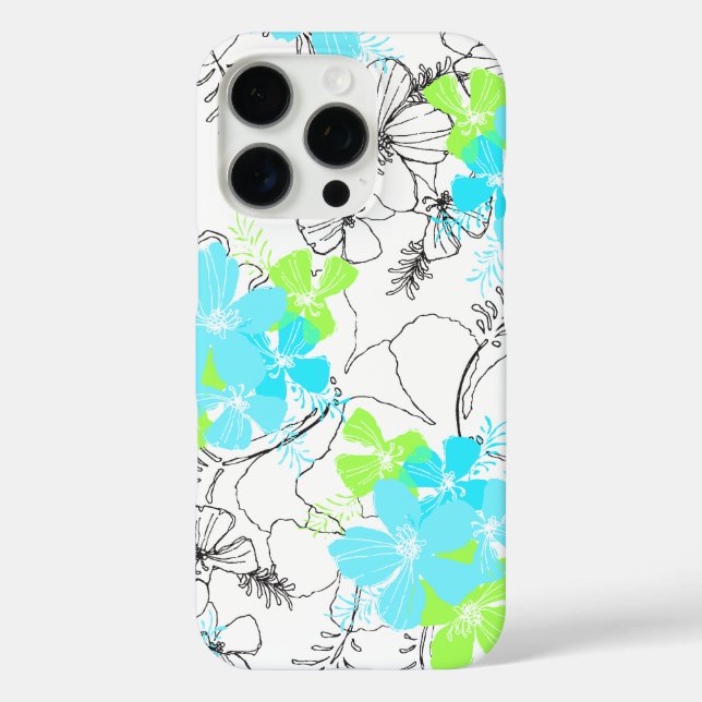 Midnight Garden Hawaiian Hibiscus Floral Case-Mate iPhone Case (Back)