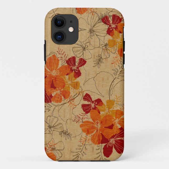 Midnight Garden Hawaiian Surfboard iPhone 5 Cases (Back)