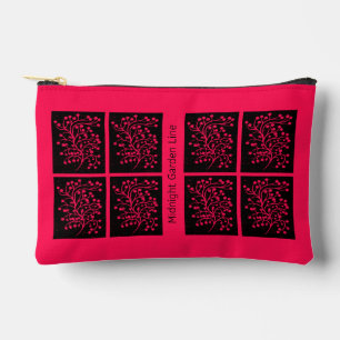 Midnight Garden Line Raspberry Bloom Accessory Pouch