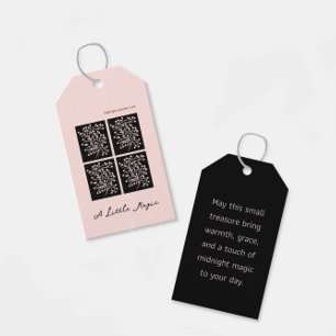 Midnight Garden Line Soft Pink Gift Tags