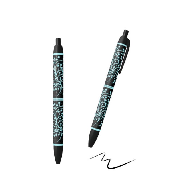 Midnight Garden Line Turquoise Mist Black Ink Pen (Creator Uploaded)