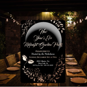 Midnight Garden Party Invitation