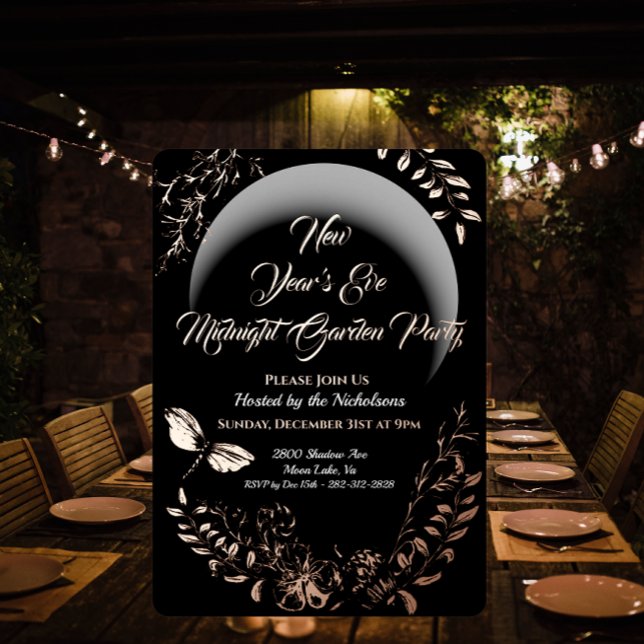 Midnight Garden Party Invitation (Creator Uploaded)