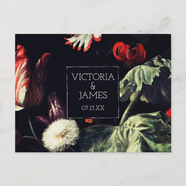 Midnight Garden | Save the Date Postcard (Front)