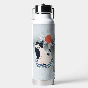 Midnight Garden Stay Pawsitive Tuxedo Cat 20oz Jum Water Bottle